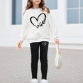 thumbnail image 2 of Gubotare Girl Winter Clothes Elegant Girls' Top & Pants Set Legging Pants California Print Long Sleeve Sweatshirt School and Daily Wear 7T 8T, 2 of 6