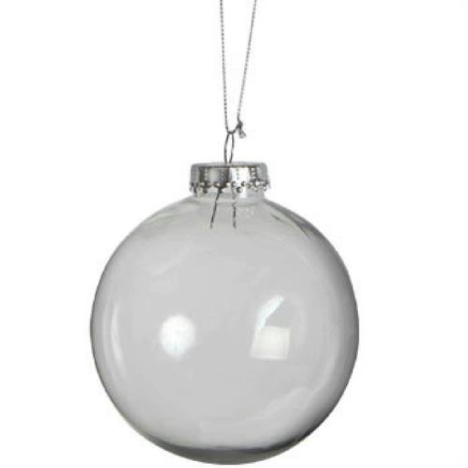 4 inch paintable clear plastic christmas balls (pack of 4) Walmart