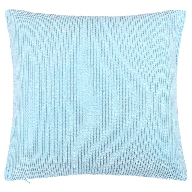 Unique Bargains Housse de Coussin Décorative en Velours Côtelé Doux à Rayures de Maïs