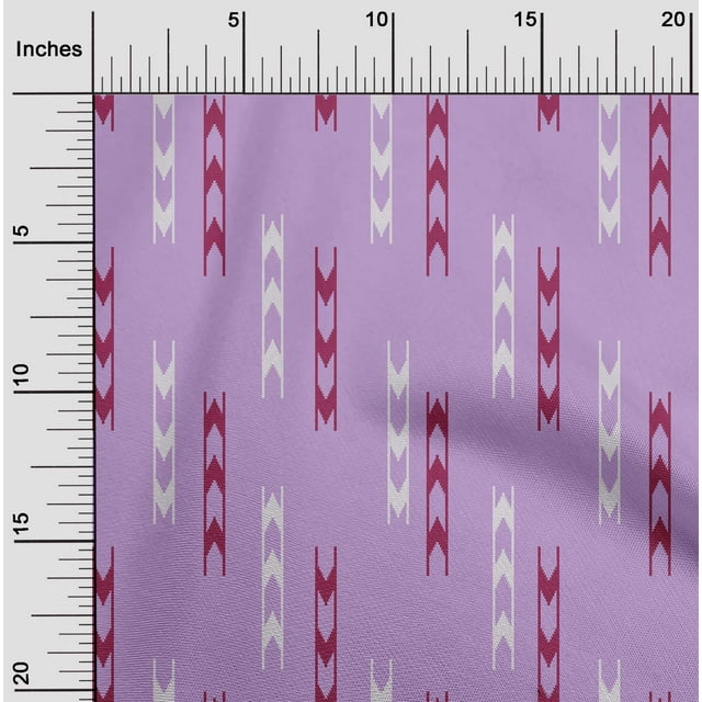 oneOone Cotton Cambric Fabric Arrow Sign Kasuri Decor Fabric Printed BTY 56 Inch Wide