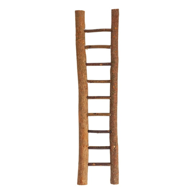 ZheElen Multipurpose Wooden Home Decoration Simulation Ladder Exquisite And Eco-Friendly Mini Christmas Ladder Decor Ornament L
