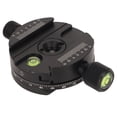 thumbnail image 4 of Adaptador de montaje de placa de liberación rápida con nivel de burbuja para videocámara DSLR, panorámica de 360 grados., 4 of 14