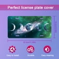 thumbnail image 3 of Smoaffly Celestial Moon License Plate Decorative Car Front, Metal Car Plate, License Plate, Vanity Tag, Aluminum Novelty License Plate for Men/Women/Boy/Girls Car 6×12 Inch, 3 of 5