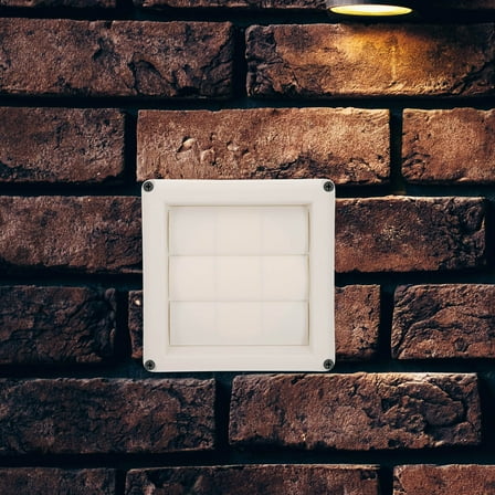 yuehuaidai Exhaust Port Exhaust Caps Dryer Vent Cover for 4 Inch Opening Plastic White 15.50X15.50X3.50CM