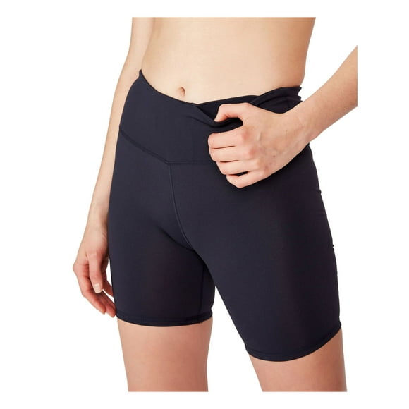 BODY Womens Navy Active Wear Short Taille Haute S