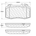 thumbnail image 2 of Centric Parts 102.08470 102 Series Semi Metallic Standard Brake Pad, 2 of 4