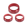 thumbnail image 1 of Unique Bargains 3 Pcs Anneau de Bouton de Commande de Volume Audio pour Climatiseur Intérieur pour Dodge Dart 2012-2018 Rouge, 1 of 8