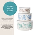 thumbnail image 6 of The Pioneer Woman Agatha 6-Piece Nesting Baker Set With Lids, 6 of 9