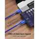 thumbnail image 5 of Cable USB C a USB C JSAUX de carga rápida de 100 W, paquete de 2 m, azul, 5 of 8