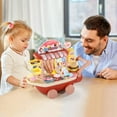 thumbnail image 4 of Rkstn Puzzle Playing 48Pcs Children's Ice Cream Cart Toy Girl Simulation Trolley Candy Cart Ice Cream Ice Cream Cart Set, 4 of 5