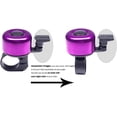 thumbnail image 2 of Timbre de bicicleta de aleación mini, timbres de bicicleta de sonido fuerte y claro para adultos y niños, se adapta a manillar de bicicleta de 7/8 pulgadas, color morado Sailing  Electrónica, 2 of 4