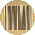 thumbnail image 1 of Ahgly Company Indoor Round Abstract Brown Contemporary Area Rugs, 8' Round, 1 of 4