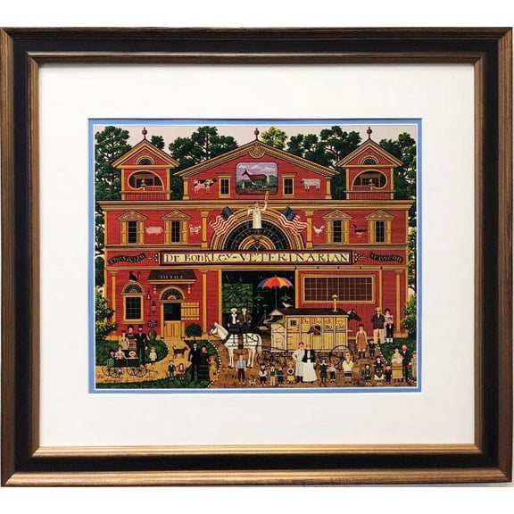 Charles Wysocki "Doctor Bonkley's Family" New FRAMED Art Generic