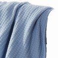 thumbnail image 2 of Nyx King Size Ultra Soft Cotton Thermal Blanket, Textured Feel, Blue - Saltoro Sherpi, 2 of 5