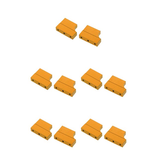 Wweixi Durable Aluminum Engine Mount Holder for HSP RC 110 Car Upgrade Parts Enhanced Performance Gold 5Set