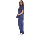 thumbnail image 2 of Women's Six Pocket Medical Scrubs Set (V-Neck with Cargo Pant),, 2 of 3