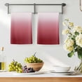 thumbnail image 2 of Red Beige Ombre Kitchen Towels Set of 3, Abstract Modern Art Gradient Soft Microfiber Dish Towels, Absorbent Quick-Dry Washable Dishcloths for Kitchen Cleaning, Drying Dishes, 18x28 Inches, 2 of 9