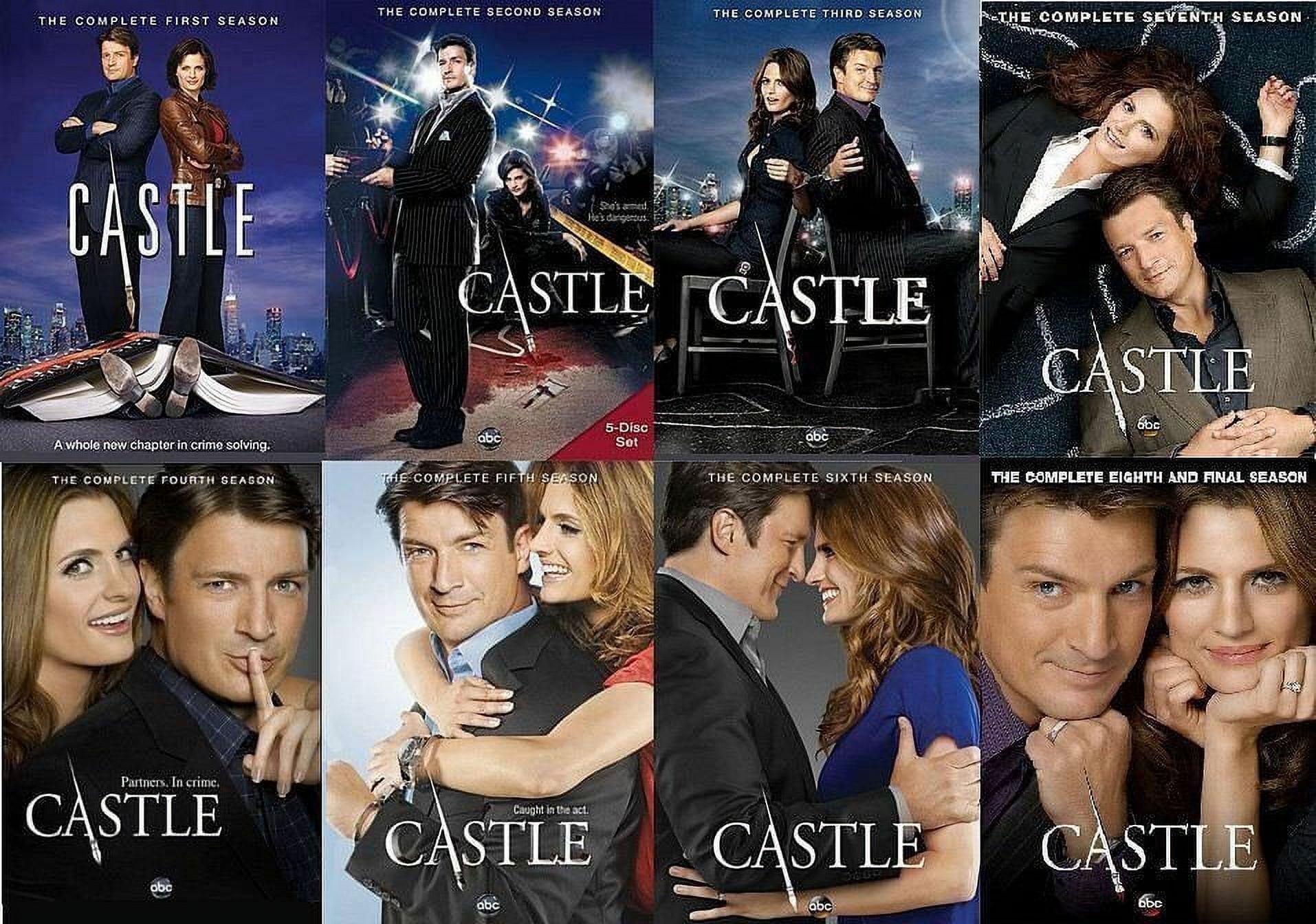 Castle TV Show: Complete Series DVD Box Set, Seasons 1-8 - Walmart.com