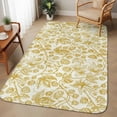 5.25'x7.55' Area Rug for Living Room, Yellow Flowers Non Slip Soft ...