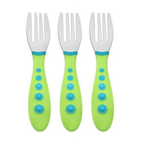 NUK First Essentials Kiddy Cutlery Forks, 3-Count (Color May Vary)