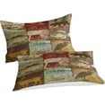 thumbnail image 2 of LAICAIW Couvre-Lit Format Simple, Ensemble de 3 Pcs Style Cabane Rustique Brun Ours Couvre-Lits Couvre-Lit Réversible Imprimé Animal Couvre-Lit Patchwork à Carreaux Couvre-Lit Déco Campagnarde de Ferme pour Toutes les Saisons Grand (228x228 cm), 2 of 7