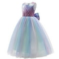 thumbnail image 2 of Déguisement de Fille Mermaid avec Couronne, Robe de Princesse, Accessoires de Cosplay d'Halloween, 2 of 6
