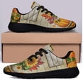 thumbnail image 3 of Fall Pumpkins HarveStThanksgiving Shoes Sneakers Black Size 8, 3 of 7