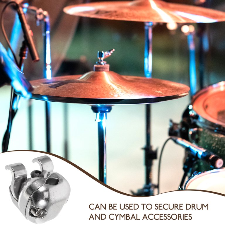 Hi Hat Stand Jiayouy Drum Set Mounting Clamp Chrome Cymbal Boom Arm With Clamp Holder Bracket Percussion Instrument Accessories Silver Splash Cymbal Stands