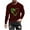 Wine, variant on ZRGHAOYLQ St. Patrick's Day Plus Size T Shirt Mens Big Tall Long Sleeve Crewneck T-shirt Shamrock Love Heart Print Shirt Tops Plus Size Slim Fit Muscle Shirts
