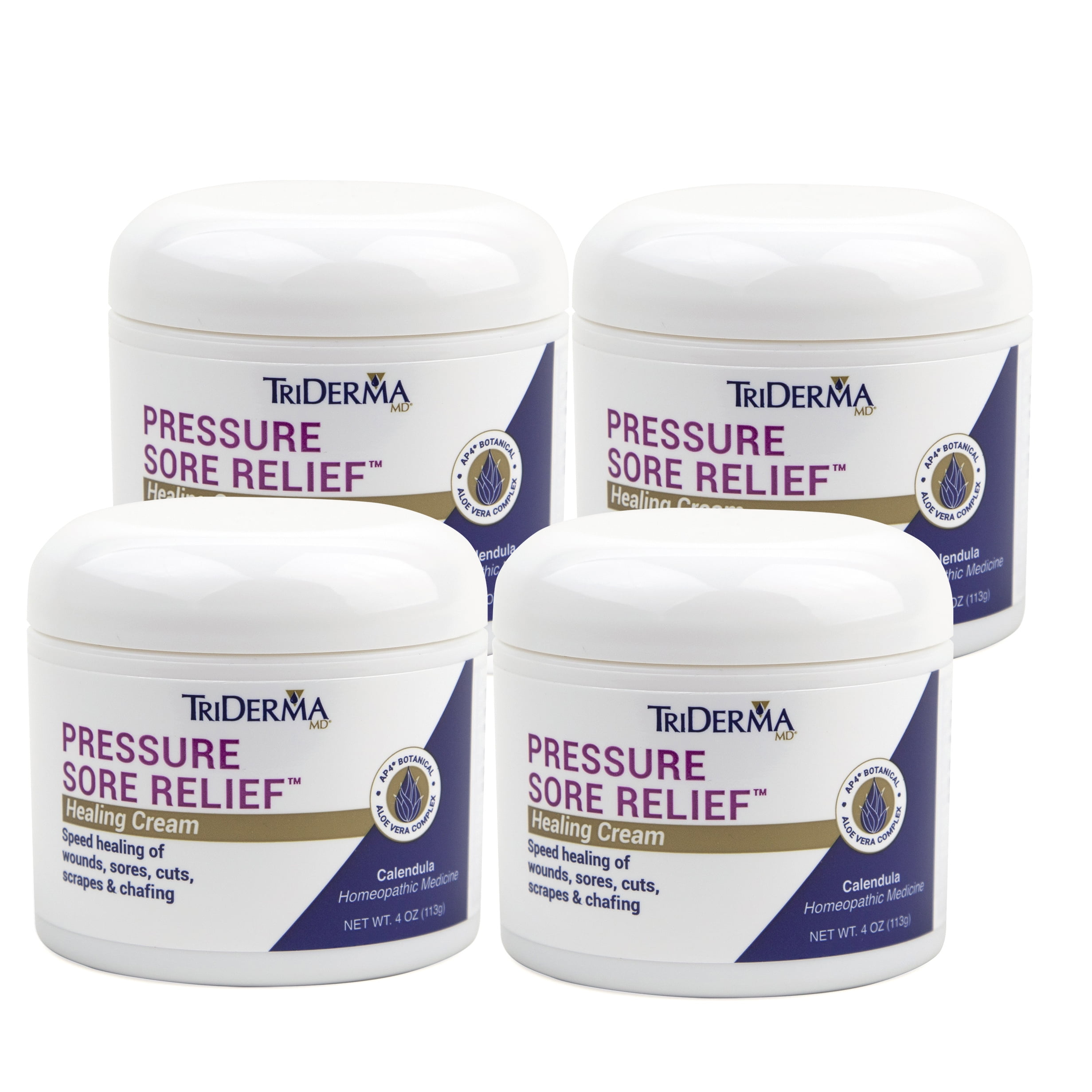 TriDerma Pressure Sore Relief Healing Cream Value 4pack