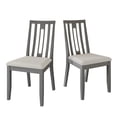 thumbnail image 4 of Castle Place Contemporary Wooden Dining Chair,Set of 2, Grey, 4 of 8