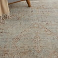 thumbnail image 6 of Nourison Silken Weave Floral Grey/Brick 5'3" x 7'9" Area Rug, (5x8), 6 of 8