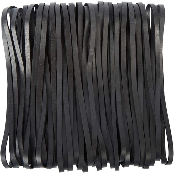 Rubber Bands Large Black 50 Pack 8inches Rubbers Bands for Trash Cans Elastic Rubber Bands for Office Supplies Folders  Litter Box