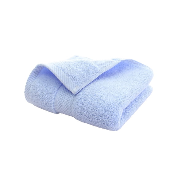 Billuyoard Toalla de cara de algodón Toalla de a mano puro Aborto de agua Secado rápido Baño Cabeza de hogar Turbante Hotel Azul claro Type2 NO2 Billuyoard HA065508-04