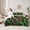 Brown Green, variant on Castle Fairy Pixelated Blocks Miners Twin Bedding Sets,Futuristic Bedding Comforter Set