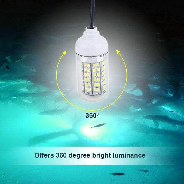 Faginey Night Fishing Light, Underwater Fishing Led Light,12v Outdoor Led Submersible Underwater Night Boat Fishing Light Lamp Other