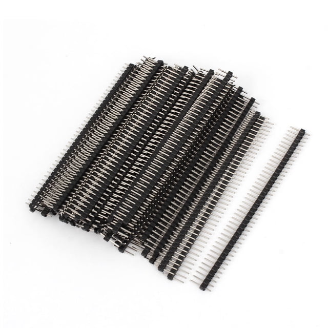 Conector de tira de 50 piezas de 2.54 mm de separación y 40 vías de pines macho rectos