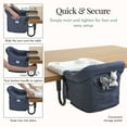 thumbnail image 2 of Evolur Clamp On Comfort Table Chair, Navy, 2 of 6