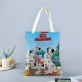 thumbnail image 2 of 101 Dalmatians Bolso de tela con estampado de lienzo para mujer, bolsa de compras reutilizable y estética, con cremallera interior, regalo para mujer,40*40cm., 2 of 6