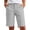#04 Gray 【Mix, Match & Rotate: Stock Up on Daily Colors】, variant on Women's Stretch Twill Bermuda Shorts with Pockets, Mid Rise Button Closure Chino Shorts, Casual Walking Hiking Summer Workwear, Multi Pocket Cotton Blend Shorts | VerBelle,Black L