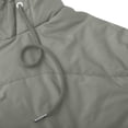 thumbnail image 7 of XPMWRP Women's Fleece Lined Hooded Waterproof Zipper Jacket Thicken Puffer Solid Color Parkas Coats Long Sleeve Warm Winter Fashion Casual Clothes with Pockets Gray L, 7 of 7
