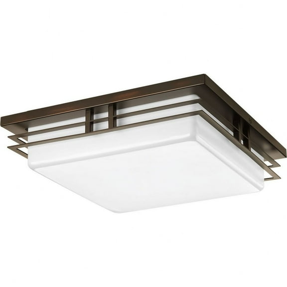 P3448-2030K9-Progress Lighting-Helm LED - Close-to-Ceiling Light - 2 Light in Modern Craftsman and Modern style - 14 Inches wide by 3.75 Inches