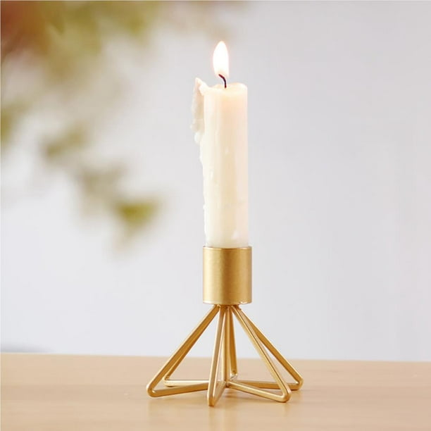 Christmas Candlestick Single Head Metal Candle Holder Candle Stand For Home  Decoration 