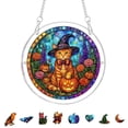 thumbnail image 2 of Halloween Sun Catcher for Window Hanging, 8 Styles Stained Glass Acrylic Puzzle Suncatcher for Windows Wall Car, Spooky House Warming Gift for Family Friends by MPOISVA, 2 of 7