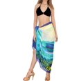 thumbnail image 2 of HAPPY BAY Women's Sarong Bikini Wraps Cover up Skirt Wrap Bathing suit Swimwear Swimsuit Beach Coverup for Women One Size Tidal Wave, Beach, 2 of 5