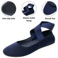 thumbnail image 4 of Alpine Swiss Peony Ballet Flats Shoes For Women Elastic Ankle Strap Flats Round Closed-Toe Slip On Loafers Padded for Comfort Runs Small, 4 of 8