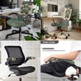 thumbnail image 2 of FKELYI Boho Mandala Dog Paw Print 3 Piece Set Office Chair Cover with Armrest Cover Stretchable Swivel Gaming Chair Protector Dustproof Boss Armchair Decor, Small, 2 of 6
