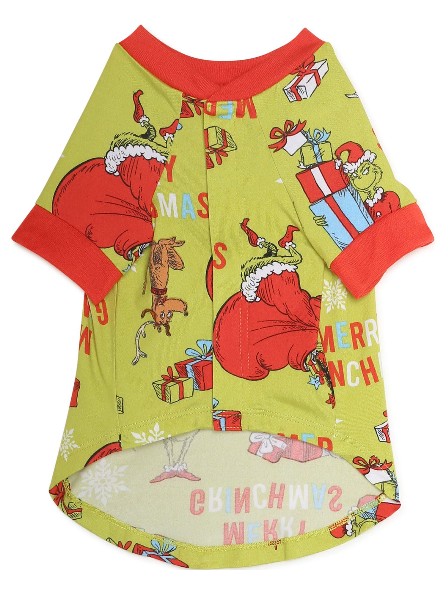 Dr. Seuss Grinch Matching Family Sleepwear Pet Pajama Set Top
