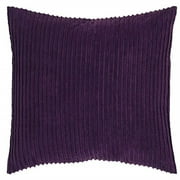 Better Trends 26"x 26" Euro Pillow Sham 100% Cotton Pillow Cover Stripe Design Machine Washable (Plum) Jullian Collection