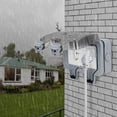 thumbnail image 3 of Enchufe exterior impermeable IP66, enchufe externo, enchufe de pared exterior resistente a la intemperie y al polvo para cocina, baño, garaje, piscina y jardín, 3 of 5